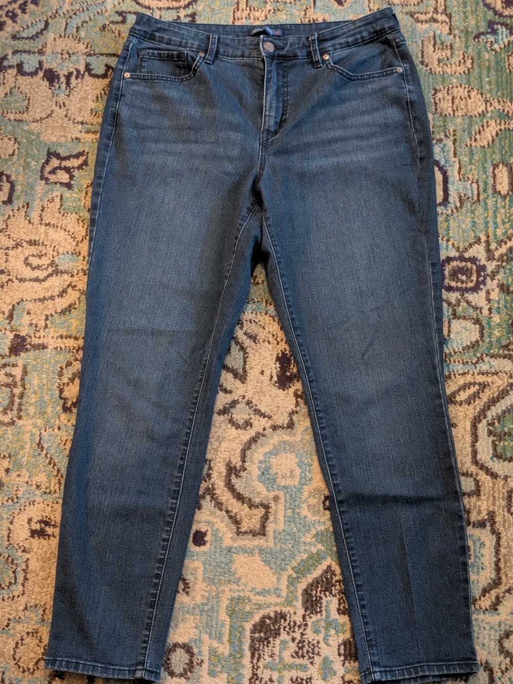 Isaac Mizrahi Live! Dark Blue Skinny Leg Jeans